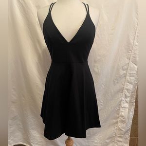 Kimchi blue urban outfitters black ponte skater dress